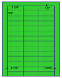 US3801-2 3/8''x3/4''-42 up on a 8 1/2" x 11" label sheet.
