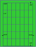 1,000 Fluorescent Green Laser Only sheets with Permanent adhesive
