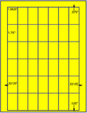 1,000 Fluorescent Yellow Laser Only sheets with Permanent adhesive