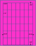 1,000 Fluorescent Pink Laser Only sheets with Permanent adhesive