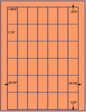 1,000 Fluorescent Orange Laser Only sheets wtih Permanent adhesive