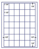 1,000 Uncoated White Matte Inkjet or Laser sheets with Permanent adhesive