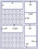 1,000 Uncoated White Matte Inkjet or Laser sheets with Permanent adhesive