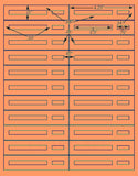 1,000 Fluorescent Orange Laser Only sheets wtih Permanent adhesive