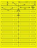 1,000 Fluorescent Yellow Laser Only sheets with Permanent adhesive