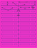 1,000 Fluorescent Pink Laser Only sheets with Permanent adhesive