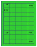 1,000 Fluorescent Green Laser Only sheets with Permanent adhesive