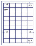 1,000 Uncoated White Matte Inkjet or Laser sheets with Permanent adhesive