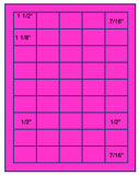 1,000 Fluorescent Pink Laser Only sheets with Permanent adhesive