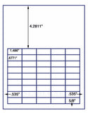 1,000 Uncoated White Matte Inkjet or Laser sheets with Permanent adhesive
