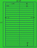 US3837-3.75''x.4375''-48 up on a 8 1/2"x11" label sheet.