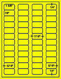 1,000 Fluorescent Yellow Laser Only sheets with Permanent adhesive