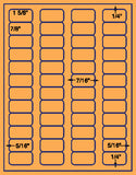 US3840-1 5/8''x7/8''-48 up on a 8 1/2" x 11" label sheet.