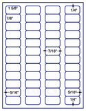 US3840-1 5/8''x7/8''-48 up on a 8 1/2" x 11" label sheet.