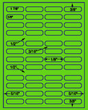 1,000 Fluorescent Green Laser Only sheets with Permanent adhesive