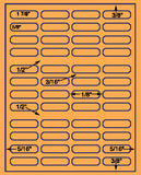 1,000 Fluorescent Orange Laser Only sheets wtih Permanent adhesive