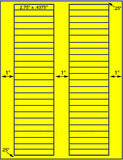1,000 Fluorescent Yellow Laser Only sheets with Permanent adhesive