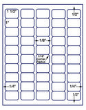 1,000 Uncoated White Matte Inkjet or Laser sheets with Permanent adhesive