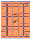 1,000 Fluorescent Orange Laser Only sheets wtih Permanent adhesive