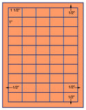 1,000 Fluorescent Orange Laser Only sheets wtih Permanent adhesive