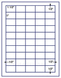 1,000 Uncoated White Matte Inkjet or Laser sheets with Permanent adhesive