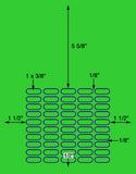 1,000 Fluorescent Green Laser Only sheets with Permanent adhesive