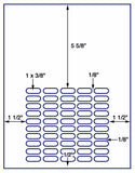 1,000 Uncoated White Matte Inkjet or Laser sheets with Permanent adhesive