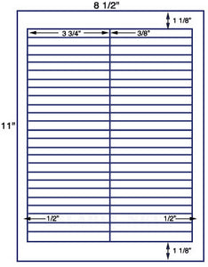 US3862-3 3/4''x 3/8''-50 up on a 8 1/2"x11" label sheet.
