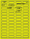 1,000 Fluorescent Yellow Laser Only sheets with Permanent adhesive