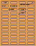 1,000 Fluorescent Orange Laser Only sheets wtih Permanent adhesive