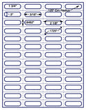 US3865-1 3/4''x1/2''-52 up on a 8 1/2"x11" label sheet.