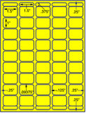1,000 Fluorescent Yellow Laser Only sheets with Permanent adhesive