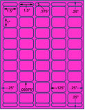 1,000 Fluorescent Pink Laser Only sheets with Permanent adhesive