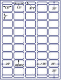 1,000 Uncoated White Matte Inkjet or Laser sheets with Permanent adhesive
