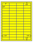 1,000 Fluorescent Yellow Laser Only sheets with Permanent adhesive
