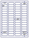 1,000 Uncoated White Matte Inkjet or Laser sheets with Permanent adhesive