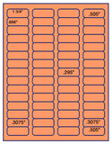 1,000 Fluorescent Orange Laser Only sheets wtih Permanent adhesive