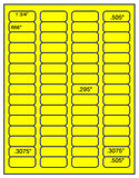 1,000 Fluorescent Yellow Laser Only sheets with Permanent adhesive