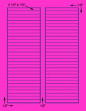 1,000 Fluorescent Pink Laser Only sheets with Permanent adhesive