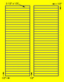 1,000 Fluorescent Yellow Laser Only sheets with Permanent adhesive