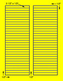 US3885 -3 1/2' x1/3''-60 up on a 8 1/2" x 11" label sheet.