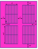 US3888-3/8''x2 1/4''-64 up on a 8 1/2" x 11" label sheet.