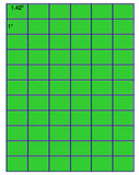 1,000 Fluorescent Green Laser Only sheets with Permanent adhesive