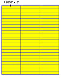 US3891-2.833''x1/2''-66 up on a 8 1/2"x 11" label sheet.