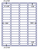1,000 Uncoated White Matte Inkjet or Laser sheets with Permanent adhesive