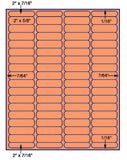 1,000 Fluorescent Orange Laser Only sheets wtih Permanent adhesive