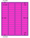 1,000 Fluorescent Pink Laser Only sheets with Permanent adhesive