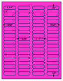 1,000 Fluorescent Pink Laser Only sheets with Permanent adhesive