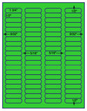 US3900-1 3/4''x1/2''- 80 up #5167 on 8 1/2"x11"label sheet.