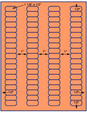 1,000 Fluorescent Orange Laser Only sheets wtih Permanent adhesive